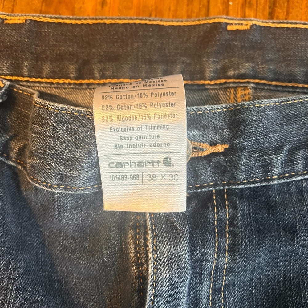 38x30 Carhartt Blue Jeans